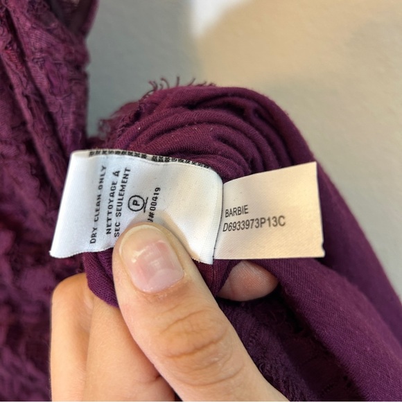Diane Von Furstenberg Purple Barbie Lace Dress Size 10 - Picture 5 of 7